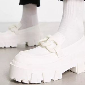 ASOS White Chunky Loafers